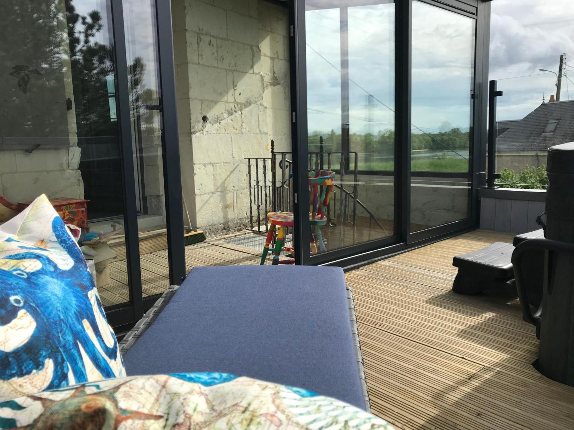 Jacuzzi Et Vue Sur Loire - Maison D'Hotes L'Odyssee La Chapelle-sur-Loire 외부 사진